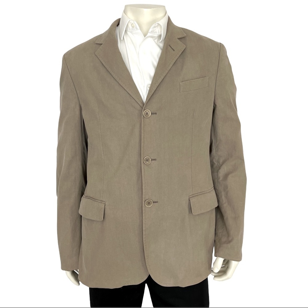 Red Valentino Tan Cotton Blazer Men Size XL/ US42/ IT52
